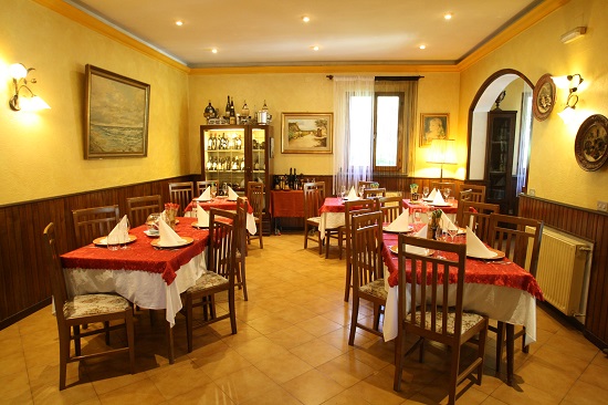 Una sala da pranzo