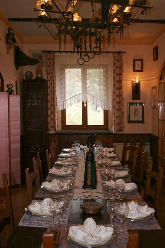 Una sala da pranzo